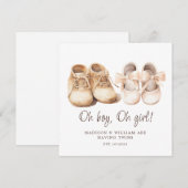 Twins Pregnancy Announcement  Kaart (Voorkant / Achterkant)