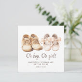 Twins Pregnancy Announcement  Kaart (Staand voorkant)