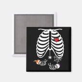 Twins Pregnancy Halloween Pregnancy Announcement P Magneet (Voorkant / Achterkant)