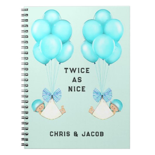 Twins Pregnancy Journal Notitieboek (Voorkant)