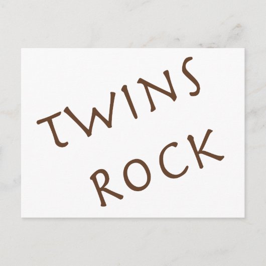 Twins Rock Briefkaart (Voorkant)