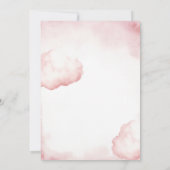 Twins Roze Beer Baby shower Uitnodiging (Achterkant)