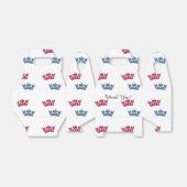 Twins Roze Blauwe Kronen Verjaardagsfeestje Favori Bedankdoosjes (Uitgevouwen)