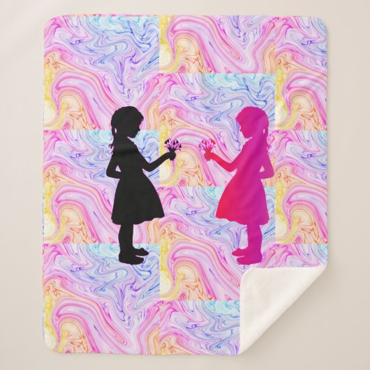 Twins Sherpa Blanket. Sherpa Deken (Voorkant)