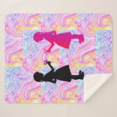 Twins Sherpa Blanket. Sherpa Deken (Voorkant (horizontaal))