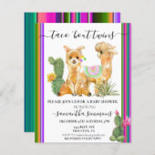 Twins Taco Fiesta Baby shower lama (Voorkant / Achterkant)