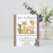 Twins Taco Fiesta Baby shower lama (Staand voorkant)