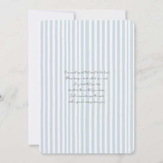 Twins Teddy Bear Baby shower Jongensuitnodiging Kaart (Achterkant)