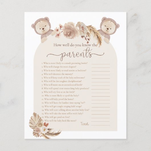 Twins Teddy Bear die de Ouders kent die het spelle (Voorkant)