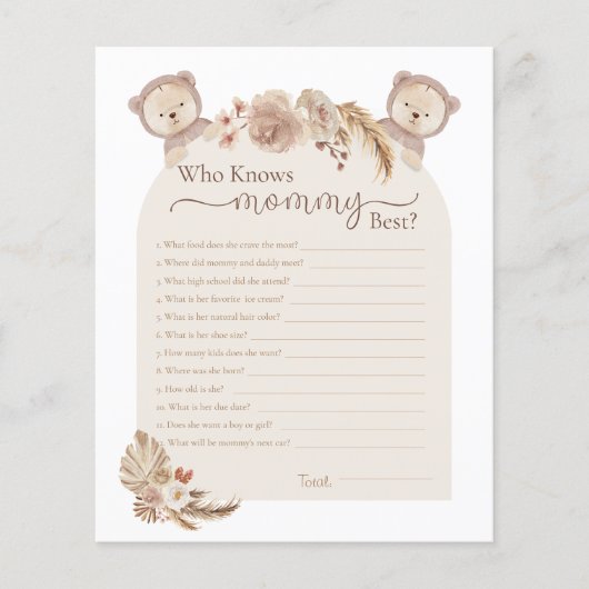 Twins Teddy Bear die mama het beste schoenenspel k (Voorkant)