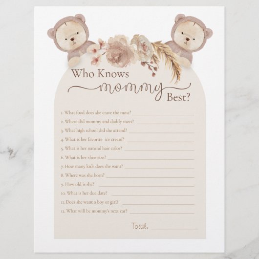 Twins Teddy Bear die mama het beste schoenenspel k (Voorkant)