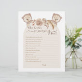 Twins Teddy Bear die mama het beste schoenenspel k (Staand voorkant)