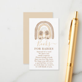 Twins Teddy Bear en Rainbow Books for Babies Kaart