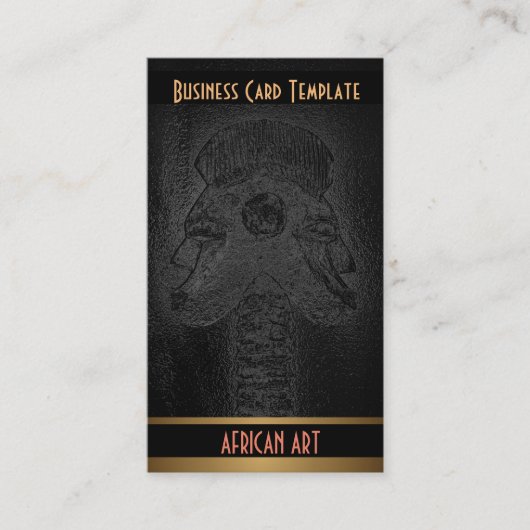 Twins Tribal African Art Visitekaartje (Voorkant)