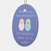 Twins = Tweemaal de Joy Keramisch Ornament (Links)