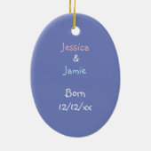 Twins = Tweemaal de Joy Keramisch Ornament (Achterkant)