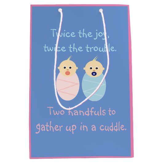 Twins = Tweemaal de Joy Medium Cadeauzakje (Voorkant)
