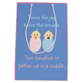 Twins = Tweemaal de Joy Medium Cadeauzakje (Achterkant)