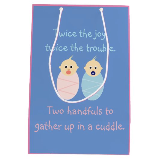 Twins = Tweemaal de Joy Medium Cadeauzakje (Achterkant)