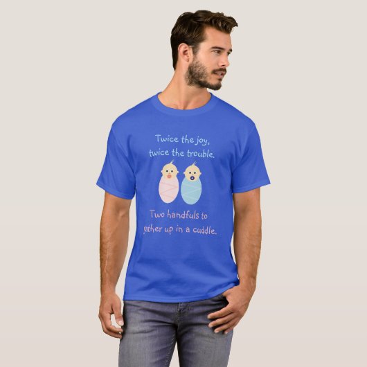 Twins = Tweemaal de Joy T-shirt (Voorkant volledig)