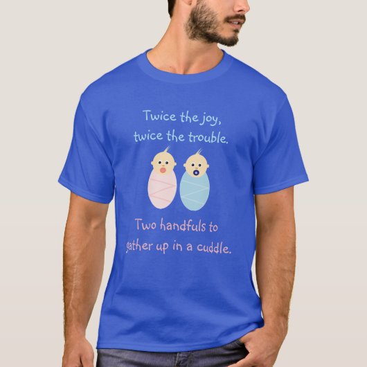Twins = Tweemaal de Joy T-shirt (Voorkant)