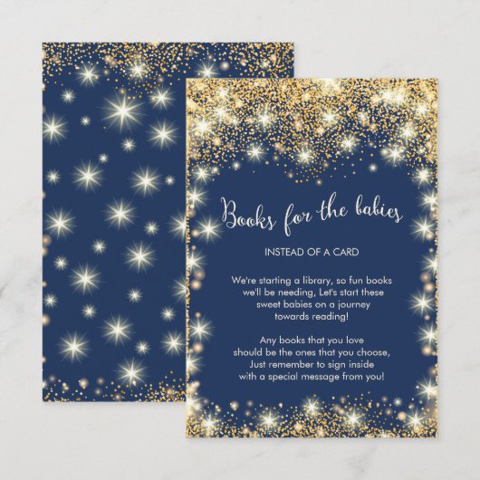 Twins Twinkle Little Star Book voor Baby Informatiekaartje (Voorkant / Achterkant)