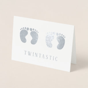 Twins Twintastic Funny Silver Folie Kaarten