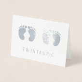 Twins Twintastic Funny Silver Folie Kaarten (Voorkant)