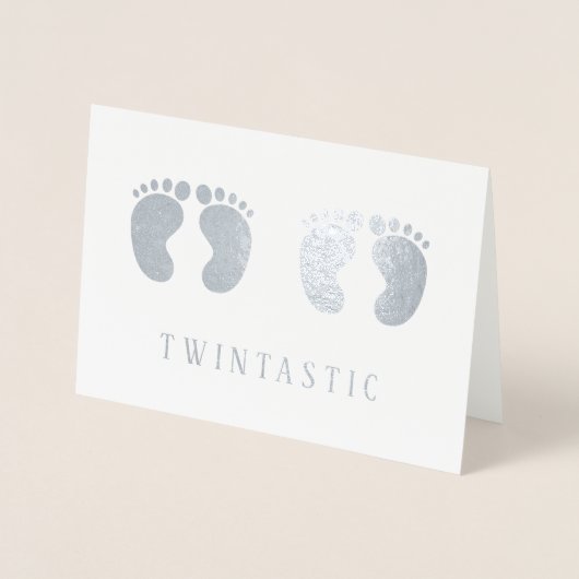 Twins Twintastic Funny Silver Folie Kaarten (Voorkant)