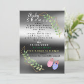 Twins-uitnodiging Kaart (Staand voorkant)