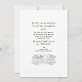 Twins Ultrasound Grapny Dank u wel Tropisch Bedankkaart (Achterkant)