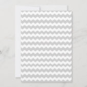 TWINS Unisex Chevron Baby shower uitnodiging (Achterkant)