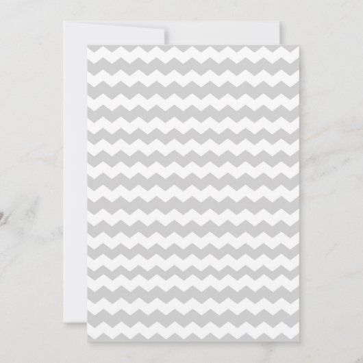 TWINS Unisex Chevron Baby shower uitnodiging (Achterkant)