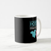 Twins van familie papa vaders dag toekomstige oude koffiemok (Voorkant rechts)