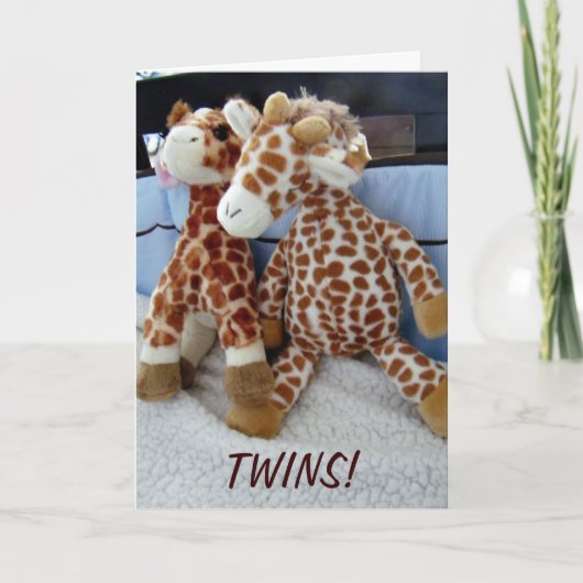 "TWINS" VERDUBBEL DE LIEFDE/FUN KAART (Voorkant)