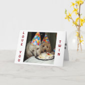 **TWIN'S** VERJAARDAG - ONTHOUD ALLES WAT WE HEBBE KAART (Gele Bloem)