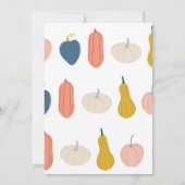 Twins Verjaardagsuitnodiging, Herfst Pumpkin Party Kaart (Achterkant)