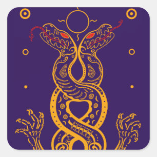 Twins Vierkante Sticker