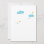 Twins Waving Invitation Kaart (Achterkant)