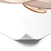 Twins we kunnen boho Baby shower welkom heten Poster (Hoek)