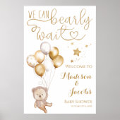 Twins we kunnen boho Baby shower welkom heten Poster (Voorkant)