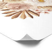 Twins we kunnen boho Baby shower welkom heten Poster (Hoek)