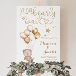 Twins we kunnen boho Baby shower welkom heten Poster
