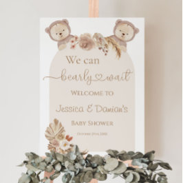 Twins we kunnen boho Baby shower welkom heten Poster