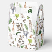 Twins Wild One Baby Jongens 1e verjaardag Safari Bedankdoosjes (Geopend)