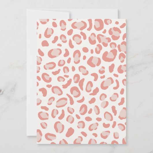 TWINS Wild Ones Safari Girls Baby shower Kaart (Achterkant)