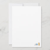 TWINS Woodland Forest 5x7 Baby shower Invitation Kaart (Achterkant)