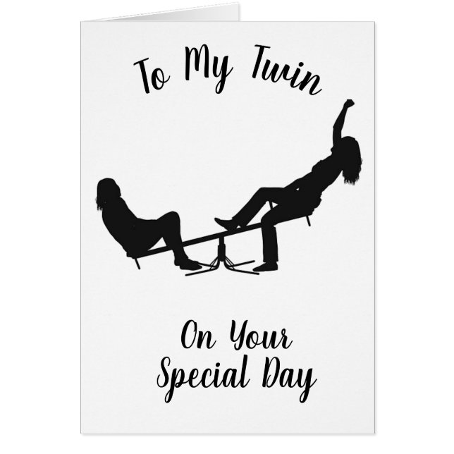 ***TWINSISTER*** FUN VOOR UW TWEEDE DAG (Voorkant)