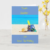 **TWINSISTER** GEBRUIK UW GROTE KAART (Gele Bloem)