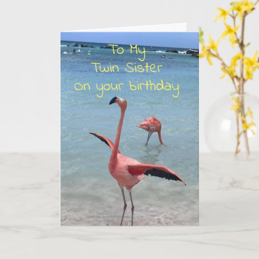 **TWINSISTER** GEBRUIK UW GROTE KAART (Gele Bloem)